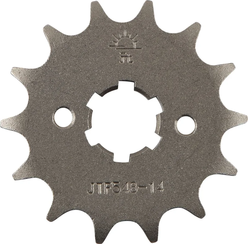 JT SPROCKETS JTF548.14 FRONT REPLACEMENT SPROCKET 14 TEETH 428 PITCH NATURAL CHROMOLY STEEL ALLOY