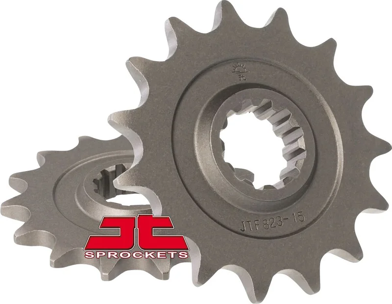 JT SPROCKETS JTF823.15 FRONT REPLACEMENT SPROCKET 15 TEETH 520 PITCH NATURAL CHROMOLY STEEL ALLOY