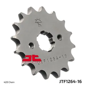 JT SPROCKETS JTF1264.16 FRONT REPLACEMENT SPROCKET 16 TEETH 428 PITCH NATURAL CHROMOLY STEEL ALLOY