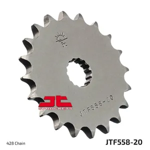 JT SPROCKETS JTF558.20 FRONT REPLACEMENT SPROCKET 20 TEETH 428 PITCH NATURAL CHROMOLY STEEL ALLOY