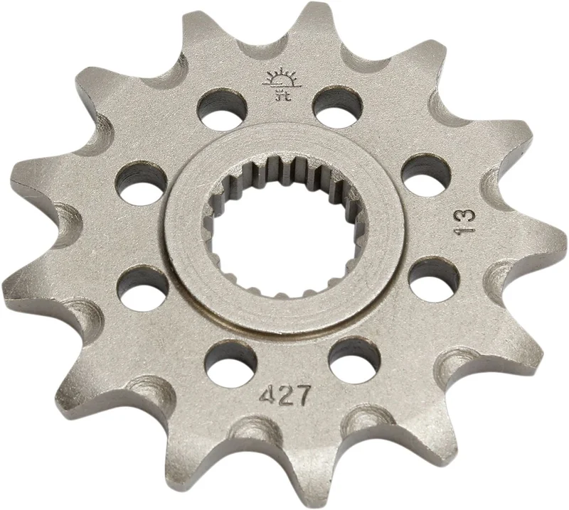 JT SPROCKETS JTF427.13SC FRONT SELF CLEANING SPROCKET 13 TEETH 520 PITCH NATURAL CHROMOLY STEEL ALLOY