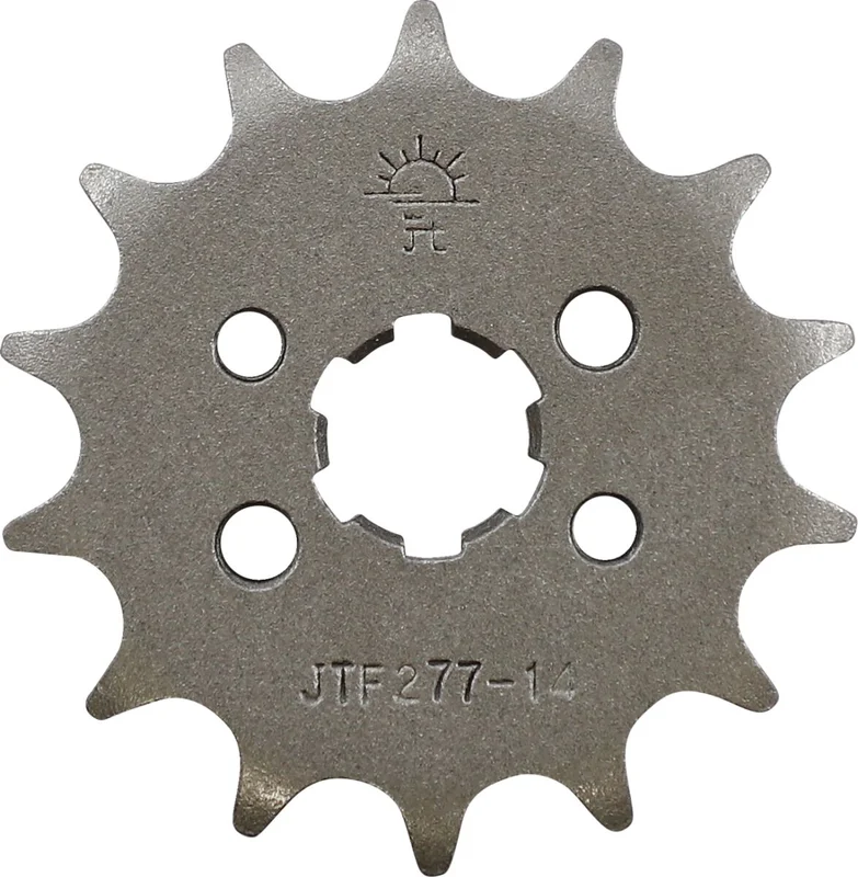JT SPROCKETS JTF277.14 FRONT REPLACEMENT SPROCKET 14 TEETH 428 PITCH NATURAL CHROMOLY STEEL ALLOY