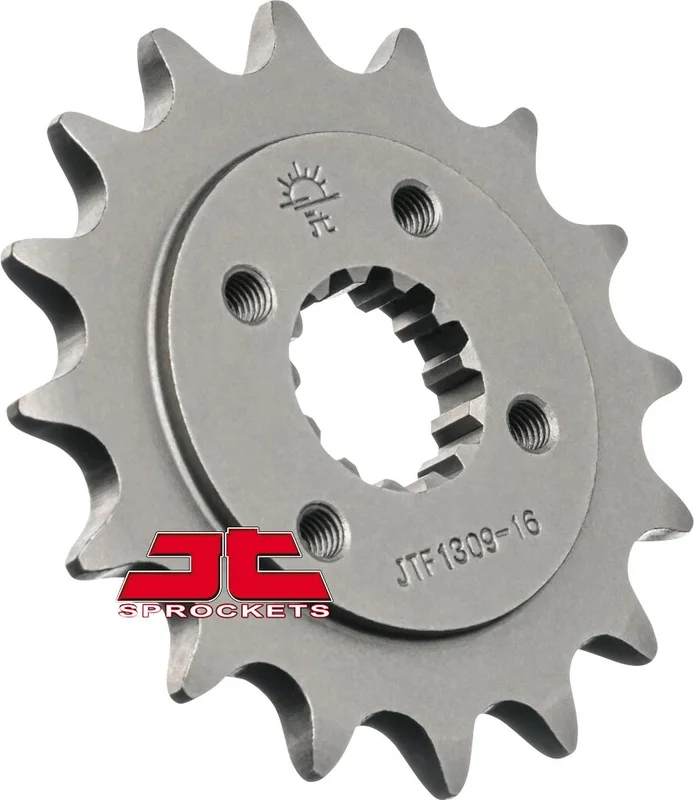 JT SPROCKETS JTF1309.16 FRONT REPLACEMENT SPROCKET 16 TEETH 520 PITCH NATURAL SCM420 CHROMOLY STEEL ALLOY