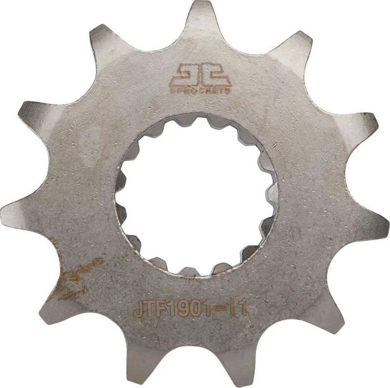 JT SPROCKETS JTF1901.11 FRONT REPLACEMENT SPROCKET 11 TEETH 520 PITCH NATURAL SCM420 CHROMOLY STEEL ALLOY