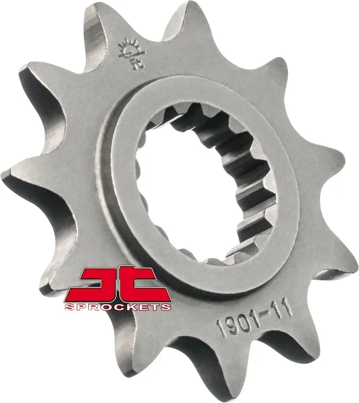 JT SPROCKETS JTF1901.11 FRONT REPLACEMENT SPROCKET 11 TEETH 520 PITCH NATURAL SCM420 CHROMOLY STEEL ALLOY