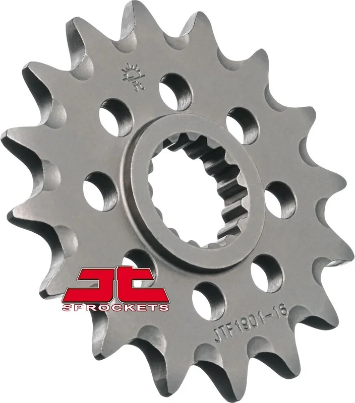 JT SPROCKETS JTF1901.16SC FRONT SELF CLEANING SPROCKET 16 TEETH 520 PITCH NATURAL SCM420 CHROMOLY STEEL ALLOY