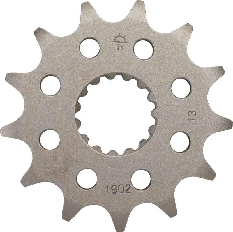 JT SPROCKETS JTF1902.13 FRONT REPLACEMENT SPROCKET 13 TEETH 520 PITCH NATURAL SCM420 CHROMOLY STEEL ALLOY