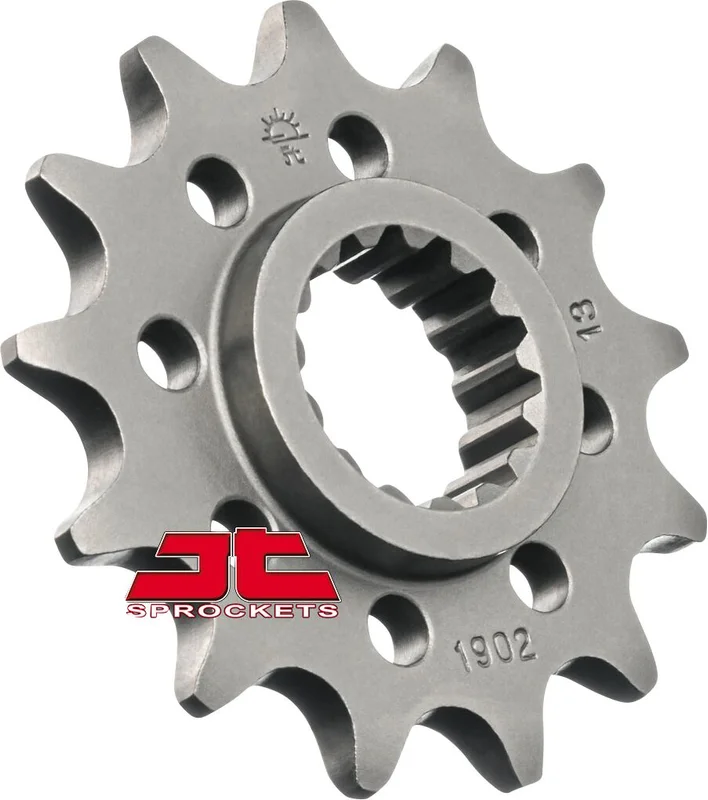 JT SPROCKETS JTF1902.13 FRONT REPLACEMENT SPROCKET 13 TEETH 520 PITCH NATURAL SCM420 CHROMOLY STEEL ALLOY