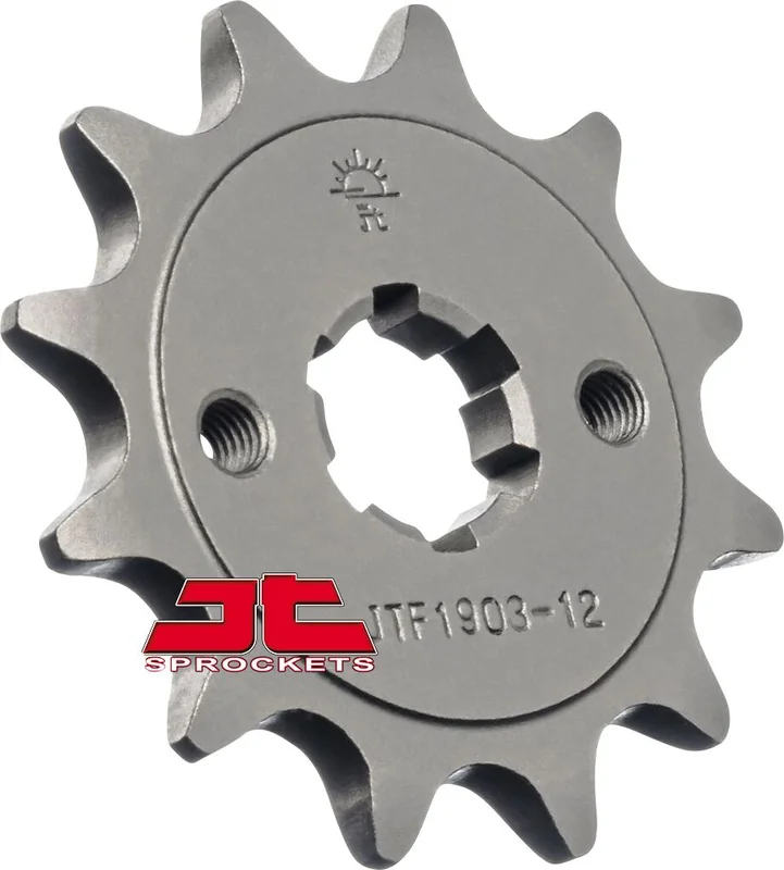 JT SPROCKETS JTF1903.12 FRONT REPLACEMENT SPROCKET 12 TEETH 520 PITCH NATURAL SCM420 CHROMOLY STEEL ALLOY