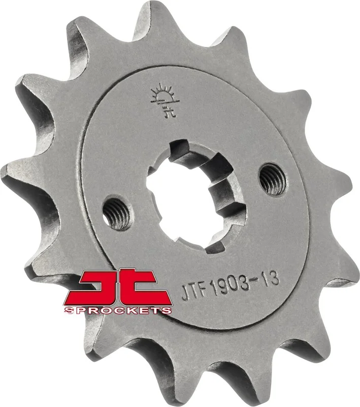 JT SPROCKETS JTF1903.13 FRONT REPLACEMENT SPROCKET 13 TEETH 520 PITCH NATURAL SCM420 CHROMOLY STEEL ALLOY