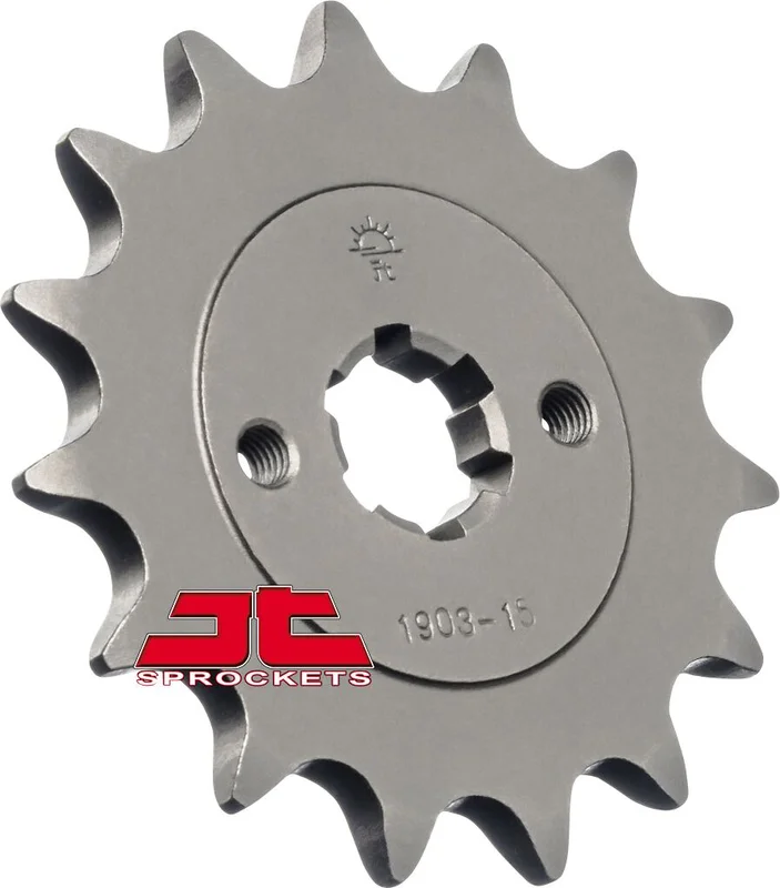 JT SPROCKETS JTF1903.15 FRONT REPLACEMENT SPROCKET 15 TEETH 520 PITCH NATURAL SCM420 CHROMOLY STEEL ALLOY