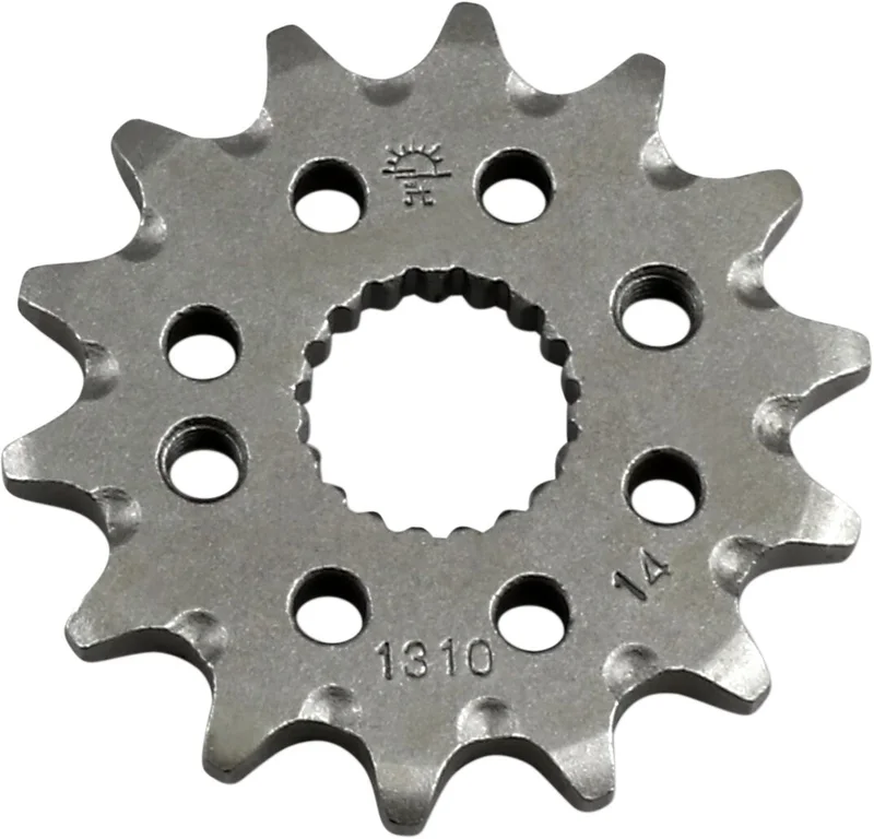 JT SPROCKETS JTF1310.14SC FRONT SELF CLEANING SPROCKET 14 TEETH 420 PITCH NATURAL SCM420 CHROMOLY STEEL ALLOY