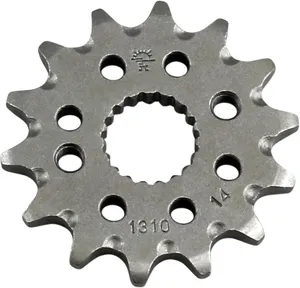 JT SPROCKETS JTF1310.14SC FRONT SELF CLEANING SPROCKET 14 TEETH 420 PITCH NATURAL SCM420 CHROMOLY STEEL ALLOY