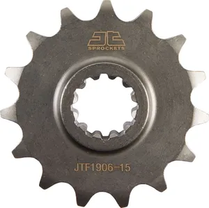 JT SPROCKETS JTF1906.15 FRONT REPLACEMENT SPROCKET 15 TEETH 420 PITCH NATURAL SCM420 CHROMOLY STEEL ALLOY