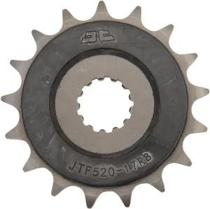 JT SPROCKETS JTF520.17RB FRONT RUBBER CUSHIONED SPROCKET 17 TEETH 525 PITCH NATURAL SCM420/20CRMO CHROMOLY STEEL