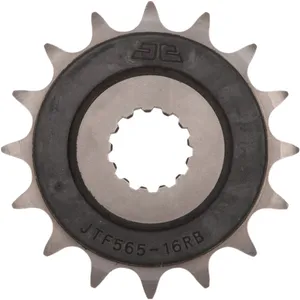 JT SPROCKETS JTF565.16RB FRONT RUBBER CUSHIONED SPROCKET 16 TEETH 520 PITCH NATURAL SCM420/20CRMO CHROMOLY STEEL