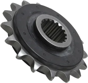 JT SPROCKETS JTF704.17RB FRONT RUBBER CUSHIONED SPROCKET 17 TEETH 525 PITCH NATURAL SCM420 CHROMOLY STEEL ALLOY