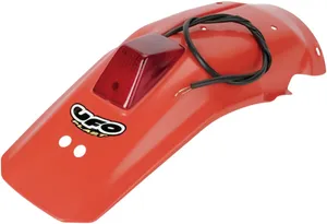 UFO ENDURO REAR FENDER W/ STOP-TAILLIGHT HONDA XR600R CR-ORANGE