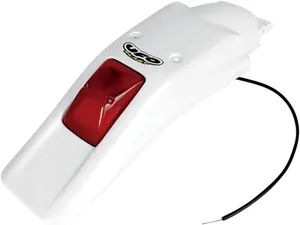 UFO ENDURO REAR FENDER W/ STOP-TAILLIGHT HONDA XR250/400R WHITE