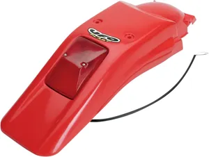 UFO ENDURO REAR FENDER W/ STOP-TAILLIGHT HONDA XR250/400R XR-RED