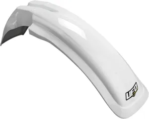 UFO UNIVERSAL FRONT FENDER MX/ENDURO 125-250-500 WHITE