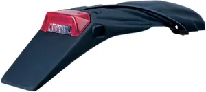 UFO LICENSE PLATE HOLDER WITH TAIL/STOP-LIGHT KTM 2/4-STROKE BLACK