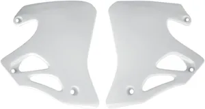 UFO RADIATOR COVERS HONDA CR125/250 WHITE