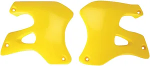 UFO RADIATOR COVERS SUZUKI RM125/250 RM-YELLOW