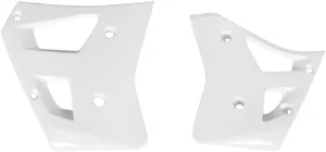 UFO RADIATOR COVERS YAMAHA YZ250 WHITE