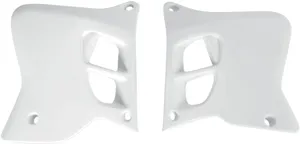 UFO RADIATOR COVERS YAMAHA YZ125/250 WHITE