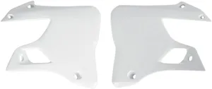 UFO RADIATOR COVERS YAMAHA YZ125/250 WHITE