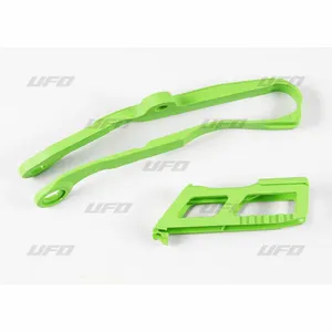UFO CHAIN GUIDE & SLIDER KIT KAWASAKI KXF250 GREEN