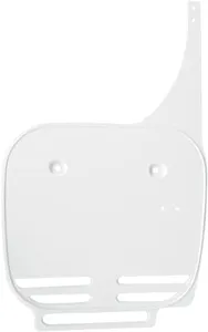 UFO FRONT NUMBER PLATE KAWASAKI KX60 WHITE