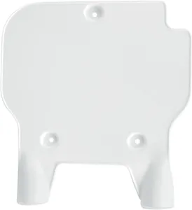 UFO FRONT NUMBER PLATE KAWASAKI KX80 WHITE