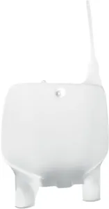 UFO FRONT NUMBER PLATE KAWASAKI KX125/250/500 WHITE