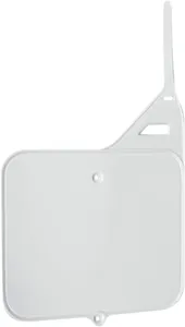 UFO FRONT NUMBER PLATE SUZUKI RM125/250 WHITE
