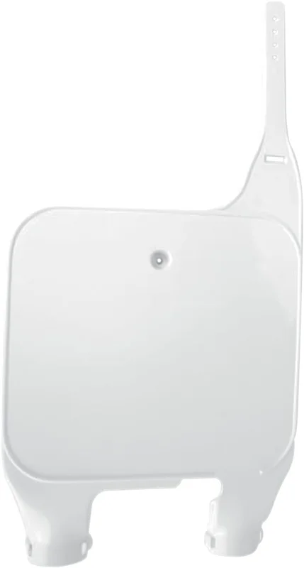 UFO INVERTED FORK NUMBER PLATE SUZUKI RM125/250 WHITE