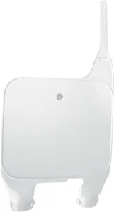 UFO INVERTED FORK NUMBER PLATE SUZUKI RM125/250 WHITE