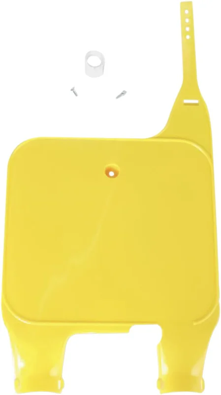 UFO INVERTED FORK NUMBER PLATE SUZUKI RM125/250 RM-YELLOW