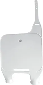UFO FRONT NUMBER PLATE (USD) KTM (90-92) WHITE