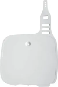 UFO FRONT NUMBER PLATE YAMAHA YZ125/250/360/490 WHITE