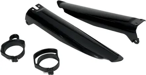 UFO FORK SLIDER PROTECTORS KAWASAKI KX125/250/500 BLACK