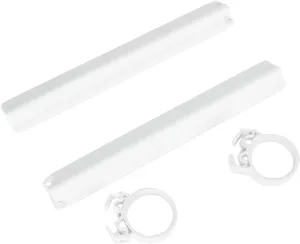 UFO FORK SLIDER PROTECTORS SUZUKI RM125/250 WHITE