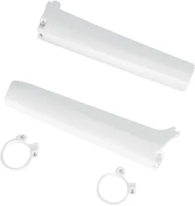 UFO FORK SLIDER PROTECTORS SUZUKI RM125/250 WHITE