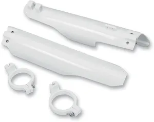UFO FORK SLIDER PROTECTORS SUZUKI RM125/250 WHITE
