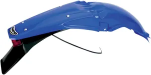 UFO ENDURO REAR FENDER W/ STOP-TAILLIGHT YAMAHA YZF/WR REFLEX-BLUE
