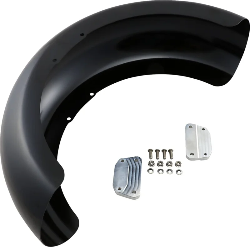 Klock Werks Hugger Series Front Fender with Mounting Blocks for Softail/Dyna