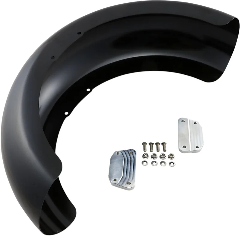 Klock Werks Hugger Series Front Fender with Mounting Blocks for Softail/Dyna