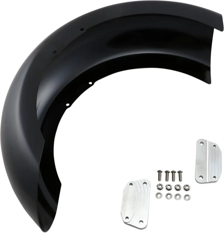 Klock Werks Hugger Series Front Fender with Mounting Blocks for Softail/Dyna
