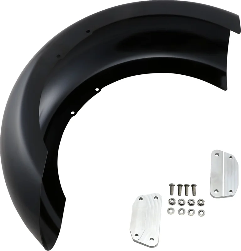 Klock Werks Hugger Series Front Fender with Mounting Blocks for Softail/Dyna
